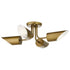 Kichler Trentino 4 Light Semi Flush Model: 52164BK