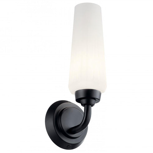 Kichler Truby™ 11.5 Inch 1 Light Wall Sconce Model: 55073BK