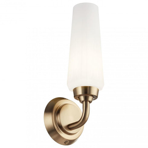 Kichler Truby™ 11.5 Inch 1 Light Wall Sconce Model: 55073CPZ