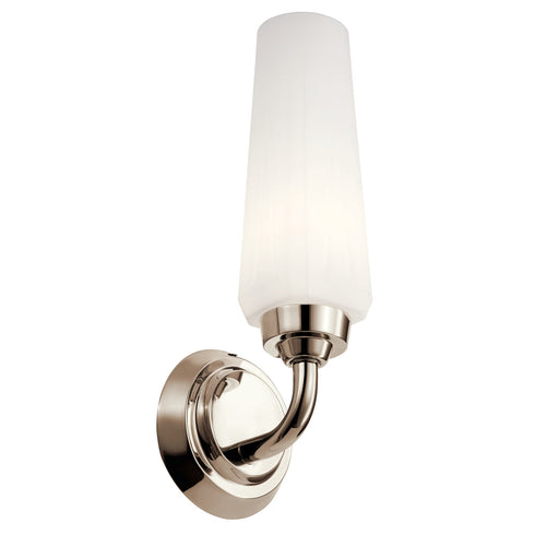 Kichler Truby™ 11.5 Inch 1 Light Wall Sconce Model: 55073PN