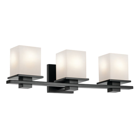 Kichler Tully Bath 3 Light in Black Finish Model: 45151BK