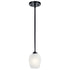 Kichler Valserrano 1 Light Mini Pendant Model: 44380BK