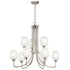 Kichler Valserrano 9 Light Chandelier Model: 44378BK