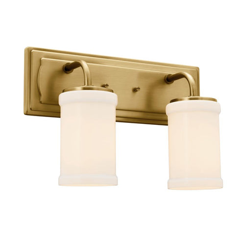 Kichler Vetivene 10 Inch 2 Light Vanity Light Natural Model: 55130NBR