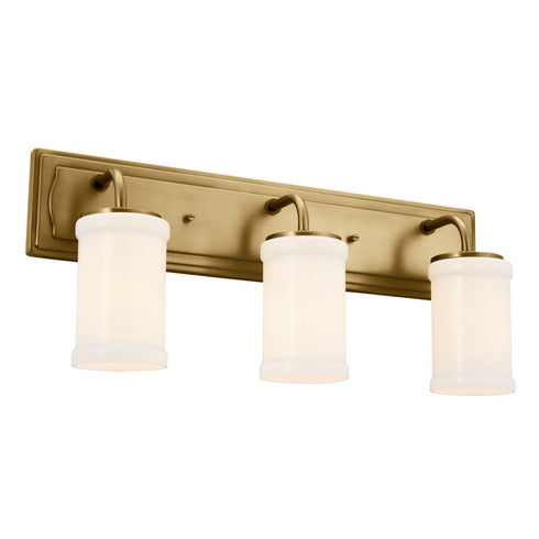 Kichler Vetivene 10 Inch 3 Light Vanity Light Natural Model: 55131NBR