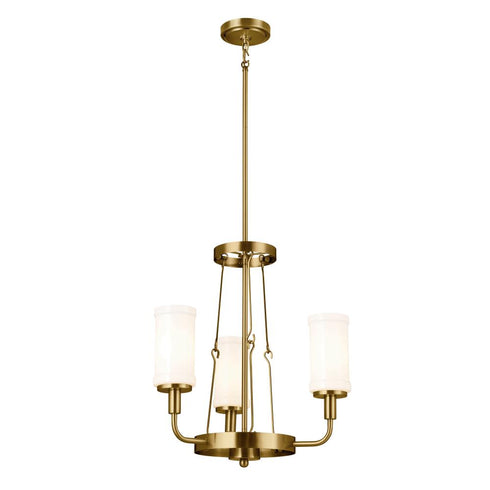 Kichler Vetivene 20 Inch 3 Light Chandelier Natural Model: 52450NBR