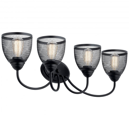 Kichler Voclain 4 Light Bath Model: 55044BK