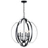 Kichler Voleta 6 Light Foyer Chandelier Model: 42139BK
