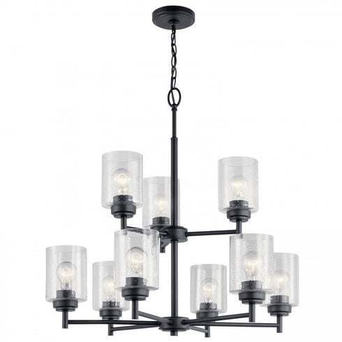 Kichler Winslow 9 Light Chandelier Model: 44031BK