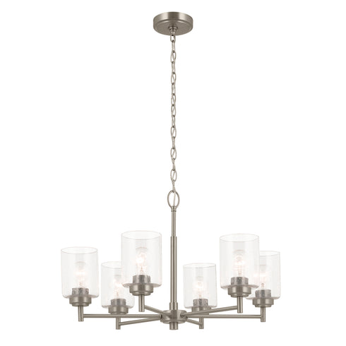 Kichler Winslow Chandelier 6 Light in Black Finish Model: 52616BK