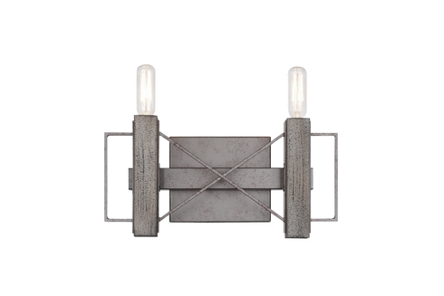 Matteo Lighting Asher 2 Light Wall Sconce in Brown Model: W71402WD