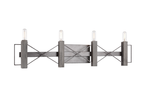 Matteo Lighting Asher 4 Light Wall Sconce in Brown Model: W71404WD