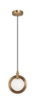 Matteo Lighting Astro in Aged Gold Brass Pendant Model: C80701AGCL
