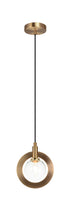 Matteo Lighting Astro in Aged Gold Brass Pendant Model: C80701AGCL
