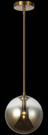 Matteo Lighting Averley 1 Light Pendants in Combination Finishes Model: C70711AGAG