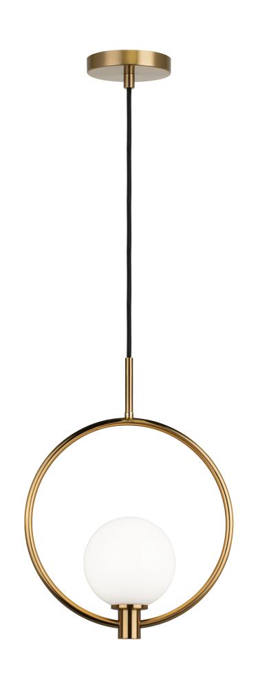 Matteo Lighting Averley 1 Light Pendants in Combination Finishes Model: C71301AGOP