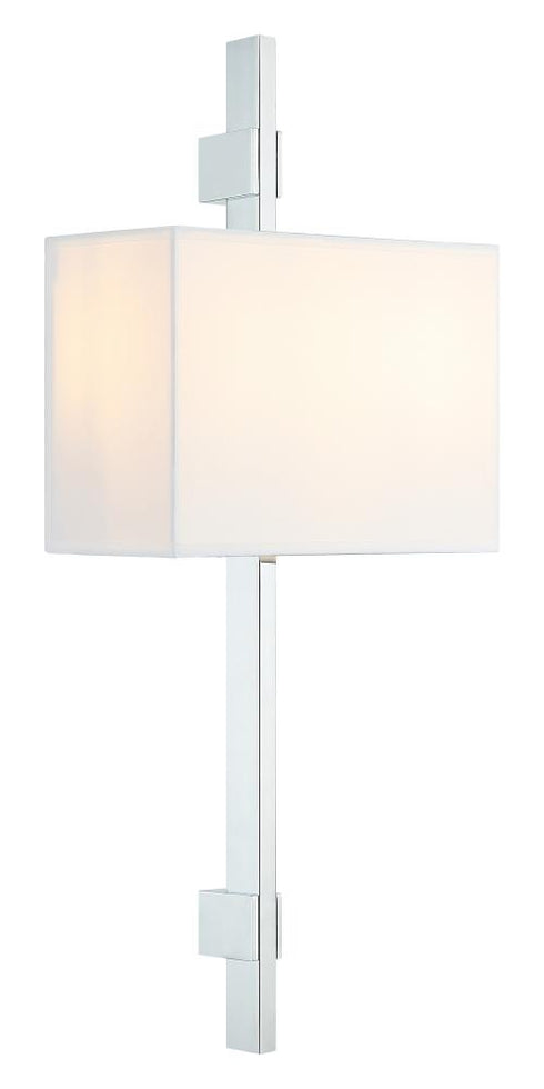 Matteo Lighting Badgley 2 Light Wall Sconce in Chrome Model: S13702CH