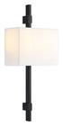 Matteo Lighting Badgley in Matte Black Wall Sconce Model: S13702MB
