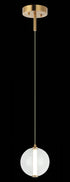 Matteo Lighting Belange 1 Light Pendants in Combination Finishes Model: C69601AGCL