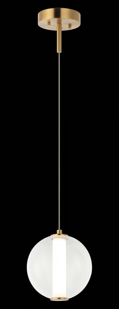 Matteo Lighting Belange 1 Light Pendants in Combination Finishes Model: C69611AGCL