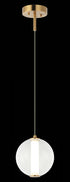 Matteo Lighting Belange 1 Light Pendants in Combination Finishes Model: C69611AGCL