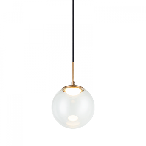 Matteo Lighting Boble 1 Light Pendant in Combination Finishes Model: C61311AGCL