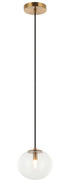 Matteo Lighting Bulbus 1 Light Pendant in Gold Model: C38101AG