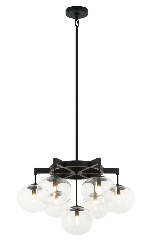 Matteo Lighting Bulbus in Matte Black Pendant Model: C38107MB
