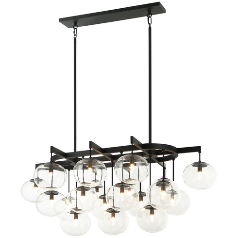 Matteo Lighting Bulbus in Matte Black Pendant Model: C38119MB