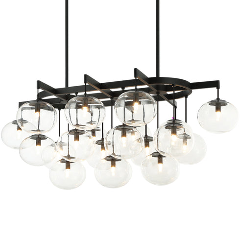 Matteo Lighting Bulbus in Matte Black Pendant Model: C38119MB
