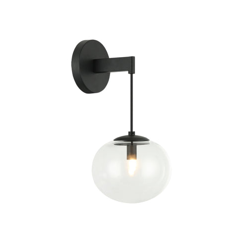 Matteo Lighting Bulbus in Matte Black Wall Sconce Model: W38101MB
