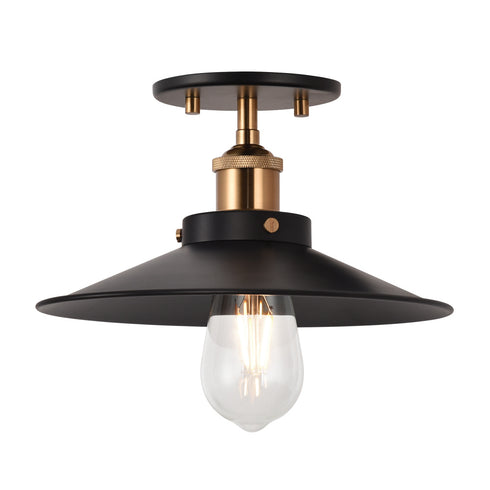 Matteo Lighting Bulstrode's Workshop in Aged Gold Brass Ceiling Mount Model: X46111AGBK