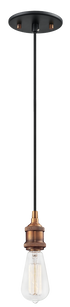 Matteo Lighting Bulstrode's Workshop 1 Light Pendant in Gold Model: C46100WG
