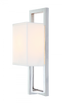 Matteo Lighting Cadre 1 Light Wall Sconce in Chrome Model: S00101CH