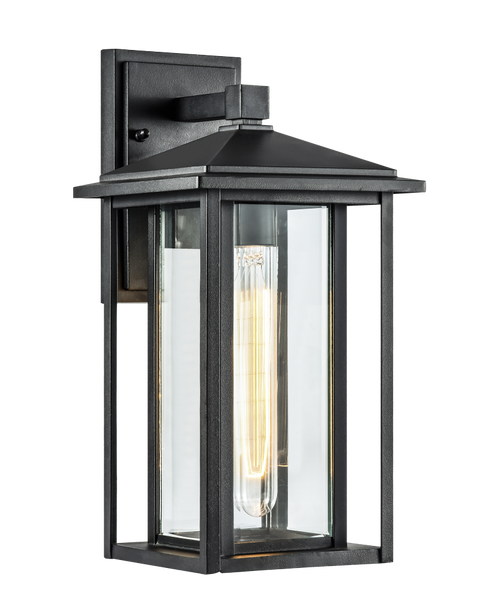 Matteo Lighting Caldwell 1 Light Wall Sconce in Black Model: W81201MB