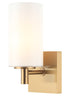 Matteo Lighting Candela in Aged Gold Brass Wall Sconce Model: S04901AGCL