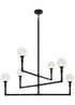 Matteo Lighting Candlestix in Aged Gold Brass Chandelier Model: C64806AGCL