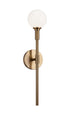 Matteo Lighting Candlestix in Aged Gold Brass Wall Sconce Model: W64801AGCL