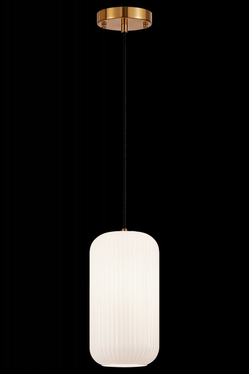 Matteo Lighting Charismo 1 Light Pendants in Combination Finishes Model: C61002AGOP