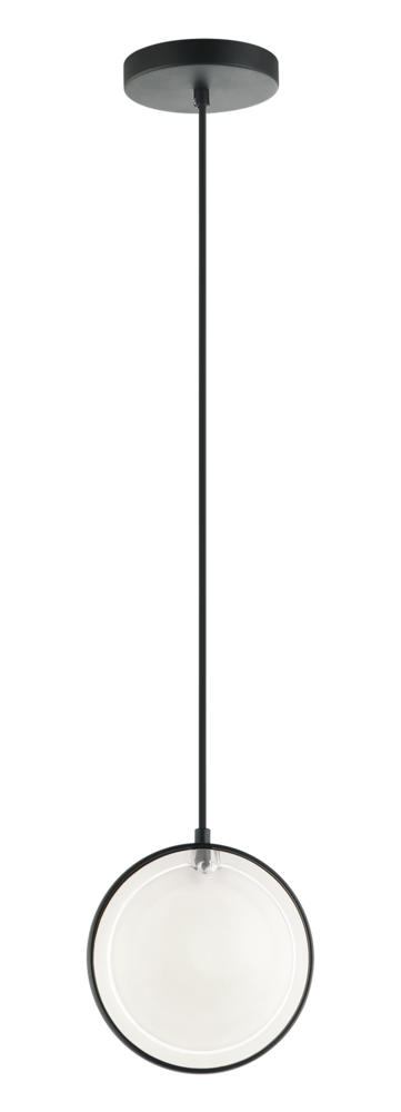 Matteo Lighting Chatoyant 1 Light Pendants in Black Model: C71501MB