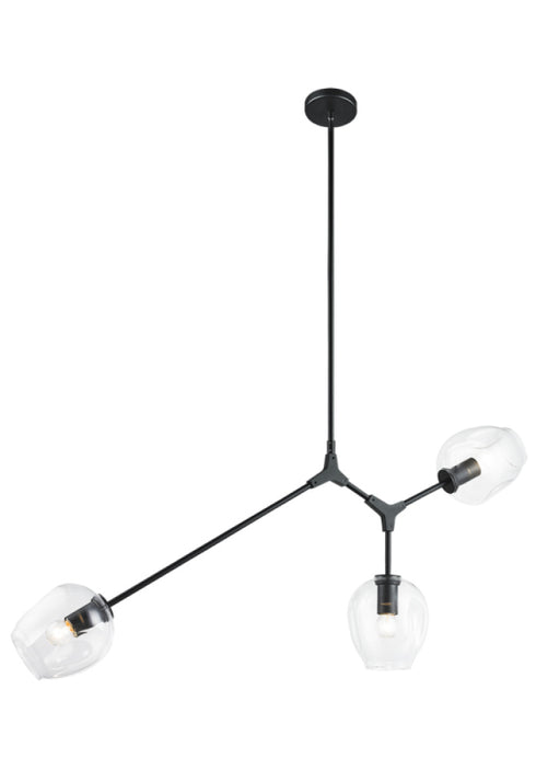 Matteo Lighting Cherry Blossoms in Black Chandelier Model: C49703BK