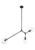 Matteo Lighting Cherry Blossoms in Black Chandelier Model: C49703BK