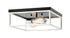 Matteo Lighting Clarke in Black + Chrome Flush Mounts Model: M15542BKCH