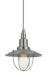 Matteo Lighting Clarkson Series 1 Light Pendant in Nickel Model: C54113BN