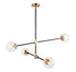 Matteo Lighting Cosmic in Aged Gold Brass Chandelier Model: C78714AGCL