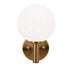 Matteo Lighting Cosmo in Aged Gold Brass Wall Sconce Model: S06001AGCL