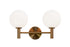 Matteo Lighting Cosmo in Aged Gold Brass Wall Sconce Model: S06002AGCL