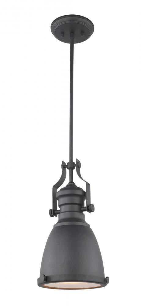 Matteo Lighting Cresswell Series 1 Light Pendant in Nickel Model: C53801BN