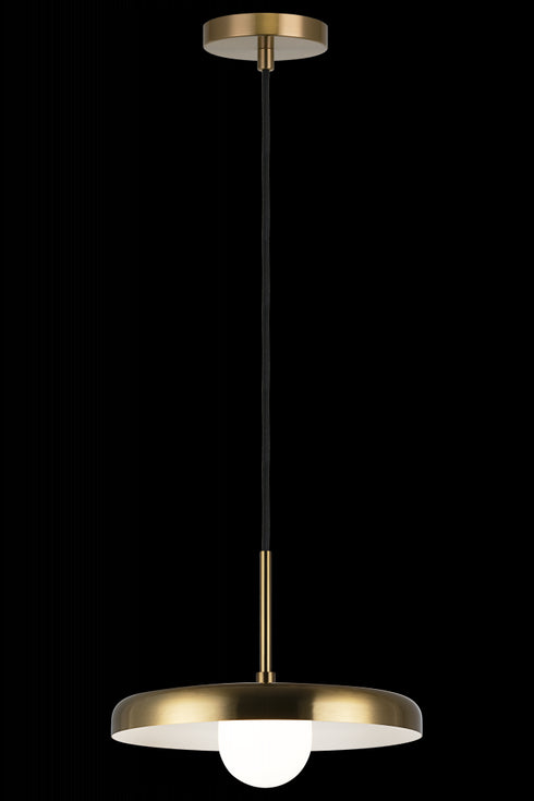 Matteo Lighting Creston 1 Light Pendants in Black Model: C34411MBOP
