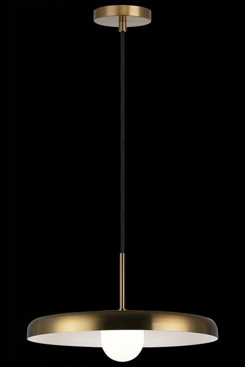 Matteo Lighting Creston 1 Light Pendants in Black Model: C34421MBOP